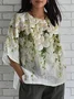 Women's Half Sleeve Tee T-shirt Summer 3D Printing Crew Neck Vintage Top