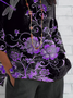 Women Floral Half Sleeve Tee T-shirt Crew Neck Casual Summer Top