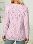 Women Striped Long Sleeve Tee T-shirt Crew Neck Casual Spring/Fall Top