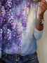 Women Floral Long Sleeve Tee T-shirt Crew Neck Printing Casual Spring/Fall Graphic Tee Top