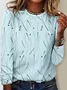 Women Striped Long Sleeve Tee T-shirt Crew Neck Casual Spring/Fall Top