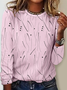 Women Striped Long Sleeve Tee T-shirt Crew Neck Casual Spring/Fall Top