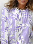 Women Floral Long Sleeve Tee T-shirt Crew Neck Printing Casual Spring/Fall Graphic Tee Top