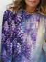 Women Floral Long Sleeve Tee T-shirt Crew Neck Printing Casual Spring/Fall Graphic Tee Top
