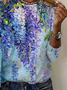 Women Floral Long Sleeve Tee T-shirt Crew Neck Printing Casual Spring/Fall Graphic Tee Top
