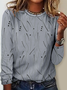 Women Striped Long Sleeve Tee T-shirt Crew Neck Casual Spring/Fall Top