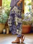 Women Floral Long Pants Casual Spring/Fall Trousers