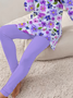 Women Floral Printing Two-Piece Set Daily Long Sleeve Casual Spring/Fall Top With Pants Matching Set