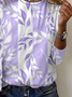 Women Floral Long Sleeve Tee T-shirt Crew Neck Printing Casual Spring/Fall Graphic Tee Top