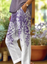 Women Floral Long Pants Casual Spring/Fall Trousers