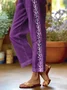 Women Floral Long Pants Casual Spring/Fall Trousers