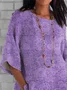 Women Floral Half Sleeve Tee T-shirt Crew Neck Casual Summer Top
