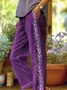 Women Floral Long Pants Casual Spring/Fall Trousers