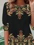 Women Floral Long Sleeve Tee T-shirt Crew Neck Printing Casual Spring/Fall Tunic Top