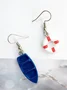 Ocean Style Creative Handmade Boat Lifebuoy Anchor Earrings Personality Funny Asymmetrical Earrings