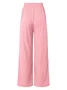 Women Plain Long Elastic Waist Pants Casual Spring/Fall Trousers