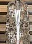 Women Floral Spring/Fall Cover-up Casual Lightweight Cardigan
