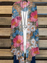 Women Floral Spring/Fall Cover-up Casual Lightweight Cardigan