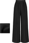Women Plain Long Elastic Waist Pants Casual Spring/Fall Trousers