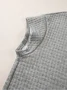 Women Plain Split Joint Two-Piece Set Daily Half Sleeve Casual Summer Top With Pants Matching Set
