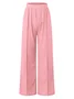 Women Plain Long Elastic Waist Pants Casual Spring/Fall Trousers