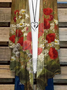 Women Floral Spring/Fall Cover-up Casual Lightweight Cardigan