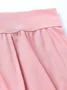 Women Plain Long Elastic Waist Pants Casual Spring/Fall Trousers