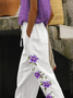Women Floral Long Pants Casual Spring/Fall Trousers
