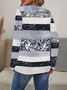 Women Abstract Long Sleeve Tee T-shirt Crew Neck Printing Casual Spring/Fall Graphic Tee Top