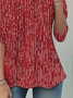 Women Abstract Stripes Long Sleeve Tee T-shirt Crew Neck Printing Casual Spring/Fall Tunic Top