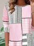 Women Striped Long Sleeve Tee T-shirt Crew Neck Printing Casual Spring/Fall Tunic Top