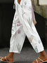 Women Floral Long Pants Casual Spring/Fall Trousers
