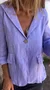 Women Plain Spring/Fall Outerwear Vintage Buckle Long Sleeve Stand Collar Regular Blazer