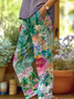 Women Floral Long Pants Casual Spring/Fall Trousers
