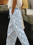 Women Floral Long Pants Casual Spring/Fall Trousers
