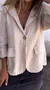 Women Plain Spring/Fall Outerwear Vintage Buckle Long Sleeve Stand Collar Regular Blazer