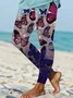 Women Butterfly Casual All Season Printing Long Leggings