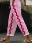 Women Abstract Long Pants Casual Spring/Fall Trousers