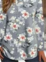 Women Floral Long Sleeve Tee T-shirt Crew Neck Printing Casual Spring/Fall Graphic Tee Top