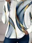Women Color Block Long Sleeve Tee T-shirt Crew Neck Casual Spring/Fall Top