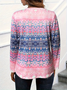 Women Floral Long Sleeve Tee T-shirt Crew Neck Printing Casual Spring/Fall Graphic Tee Top