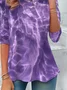 Women Abstract Long Sleeve Tee T-shirt Crew Neck Printing Casual Spring/Fall Graphic Tee Top