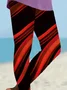 Women Abstract Casual All Season Printing Long Leggings