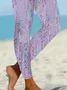 Women Abstract Casual All Season Printing Long Leggings