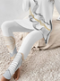 Women Abstract Printing Two-Piece Set Daily Long Sleeve Casual Spring/Fall Top With Pants Matching Set