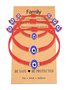 Evil Eye Red Braided Bracelet Family Black Spacer Bead Parent-child Bracelet Evil Eye Braided Bracelet Set