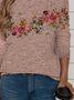 Women Floral Long Sleeve Tee T-shirt Crew Neck Printing Casual Spring/Fall Graphic Tee Top