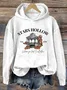Women Halloween Spring/Fall Long Sleeve Vintage Daily Hoodie