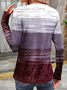 Women Striped Long Sleeve Tee T-shirt Crew Neck Printing Casual Spring/Fall Graphic Tee Top