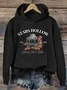 Women Halloween Spring/Fall Long Sleeve Vintage Daily Hoodie
